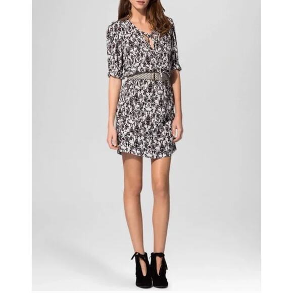 MAJE radenne printed crepe dress - Picture 1 of 8